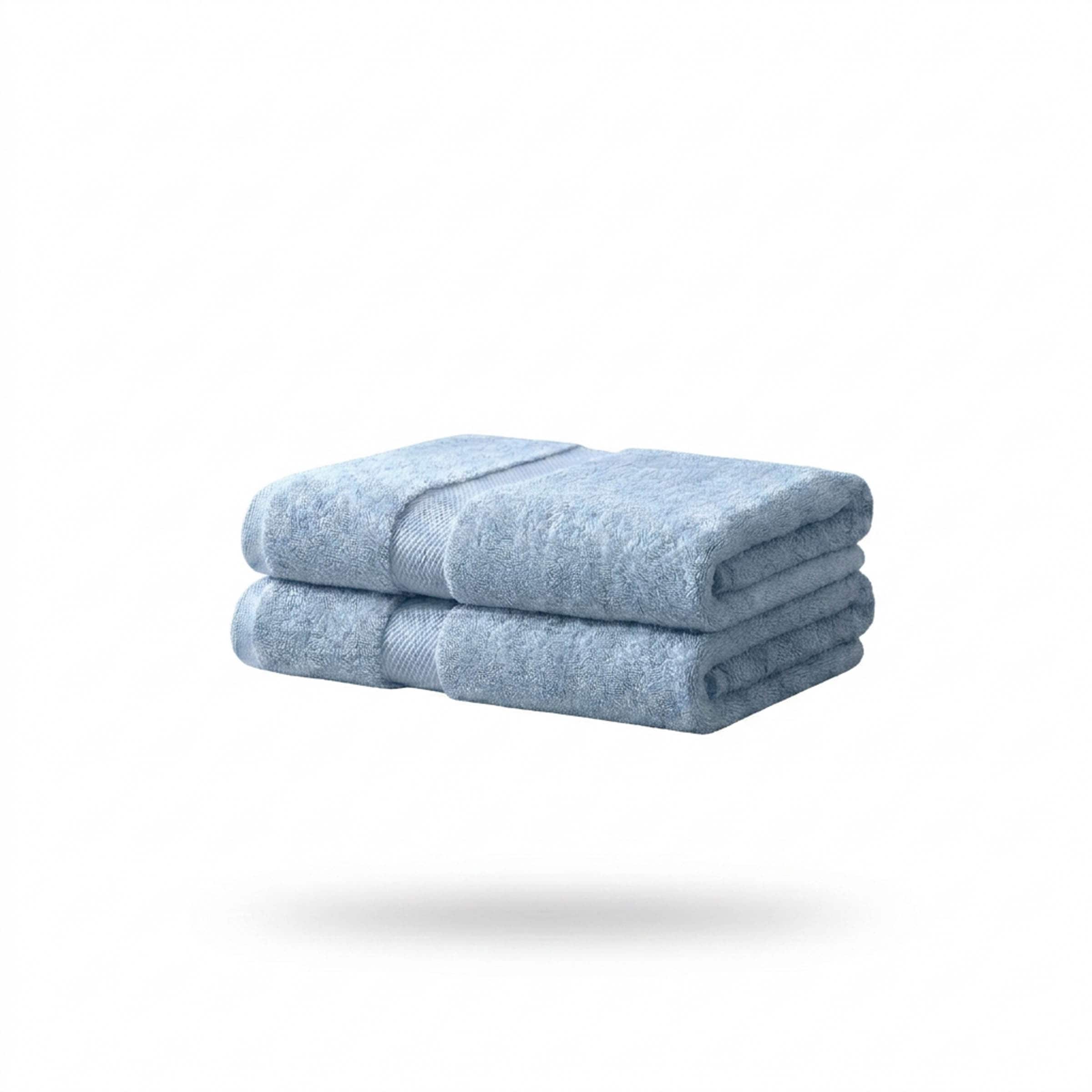 Vision V475 - 2 Pack 100% Cotton Hand Towels in Pale Blue