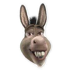 Shrek Donkey Cardboard Face Mask