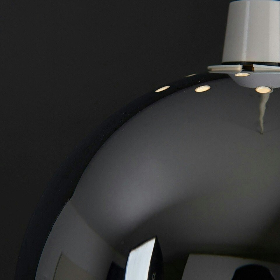image 1 of ValueLights Retro Chrome Arco Style Dome Ceiling Pendant Light Shade