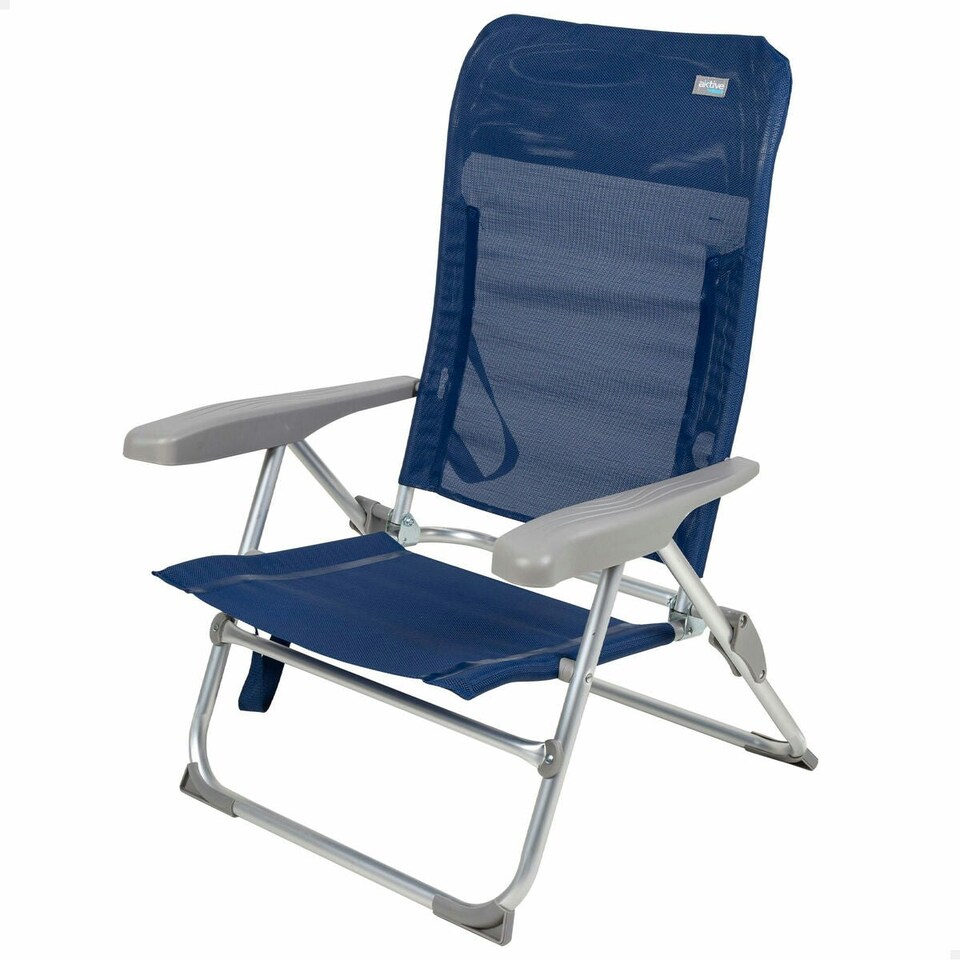 image 1 of Beach Chair Aktive Navy Blue 47 x 89 x 56 cm (4 Units) N/A