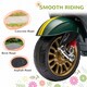 image 6 of AIYAPLAY Vespa Licensed 12V Kids Electric Bike w/ 2 Training Wheels, Green
