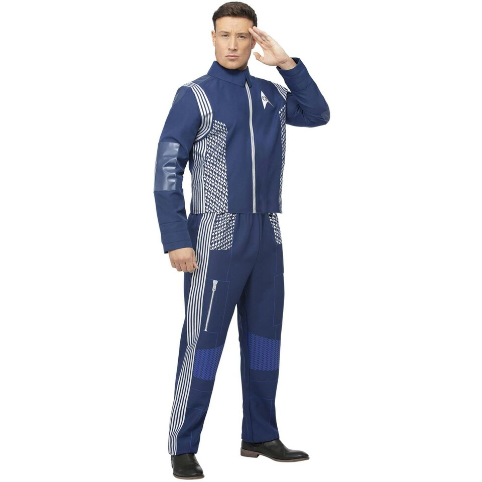 image 1 of Star Trek: Discovery Mens Science Uniform Costume Set - Blue/Silver - L L