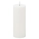 image 2 of Hill Interiors Luxe Collection Ribbed Natural Glow Electric Candle - White - 15cm x 7cm x 7cm White