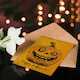 image 4 of Happy Carved Pumpkin Smile Bold Orange Design Halloween Card