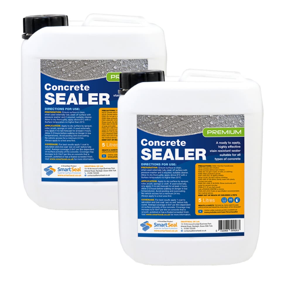 image 1 of Smartseal - Premium Concrete Sealer, Concrete Sealant, Impregnating, Stain and Water Repellent, 10-Year Protection, 2x5L
