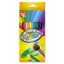 Pack of 12 Watercolour Colouring Pencils by World of Colour