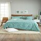 image 1 of Cow Parsley Botanical Print Duvet Cover Set – Cotton Rich 200 Thread Count Soft Bedding Green | Super King