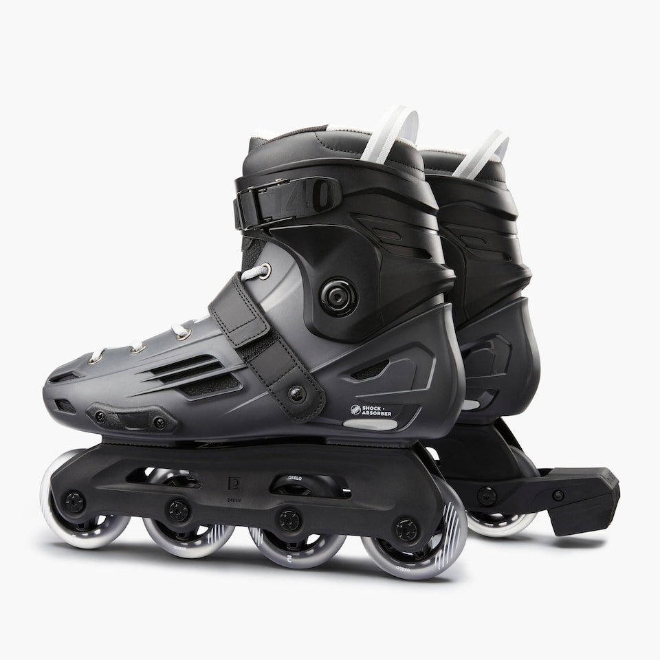 image 1 of Decathlon Adult Inline Skates MF140 Hard Shell - Grey