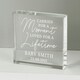 image 2 of Personalised Carried for a Moment Crystal Token Clear | One Size