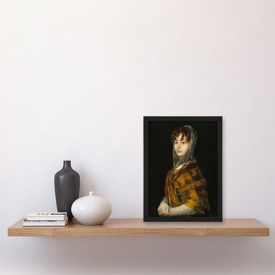 image 1 of Francisco Goya Senora Sabasa Garcia Portrait Painting Framed Wall Art Print A4