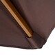 image 8 of Outsunny 2.5m Wood Garden Parasol Sun Shade Patio Outdoor Wooden Umbrella Canopy
