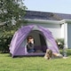 image 2 of Outsunny 3-4 Person Camping Tent, Waterproof Tent, Purple | Purple | Purple | 200 x 200 x 135 cm