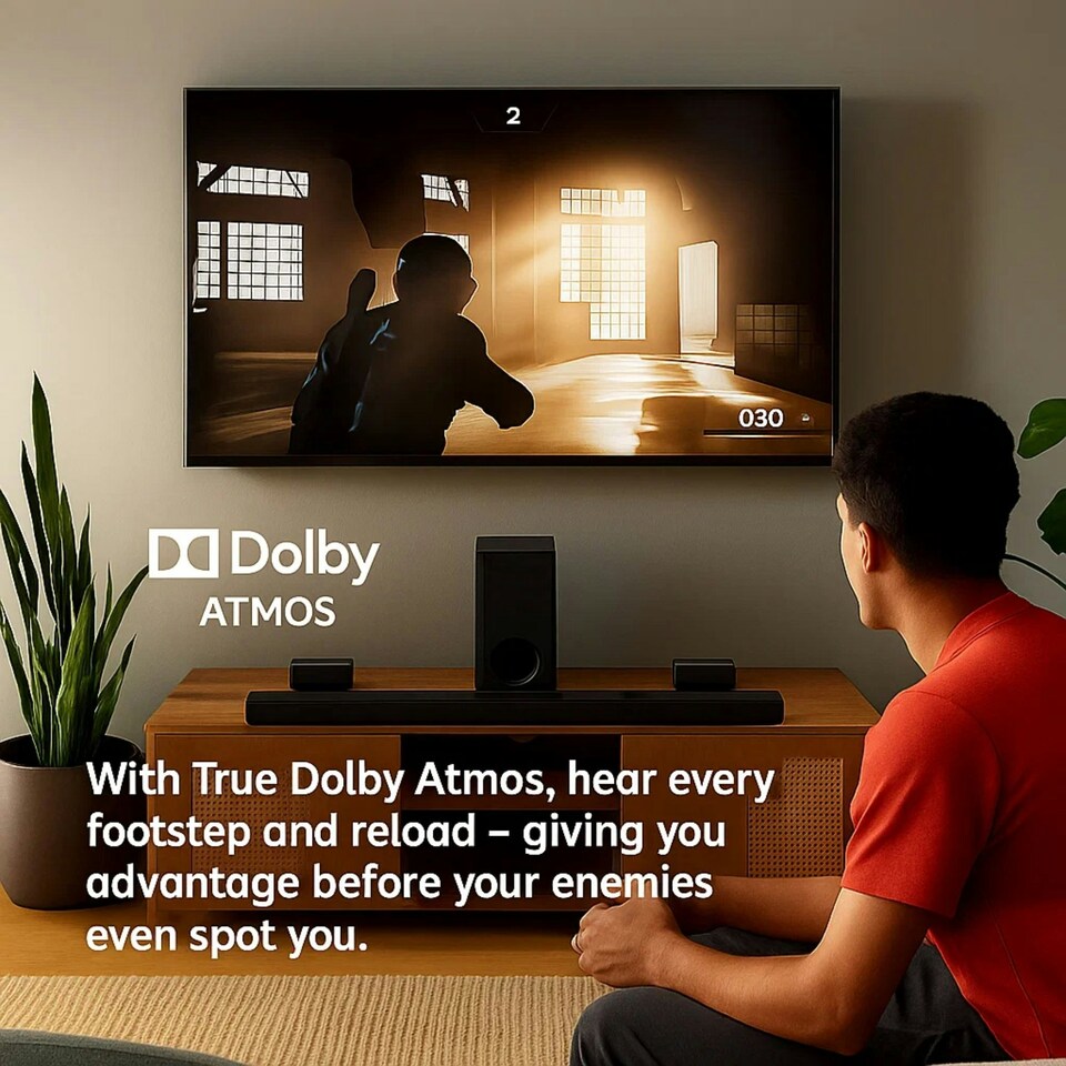 image 1 of HYE 5.1.2ch Soundbar Wireless Subwoofer 560W Dolby Atmos With Surround Speakers - 512DSB28012