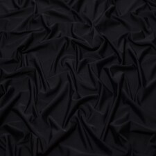 Minerva Core Range Black Matte Activewear Lycra Four Way Stretch Knit Fabric for Dressmaking, 145cm / 57" Wide - per metre