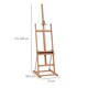 image 5 of Vinsetto Wooden Easel Stand H-Frame Artist Easel with 171-230cm Adjustable Height and 0-80  Working Angles Beech Wood Art Easel for Displaying Painting Wedding Sign Nature Wood Finish