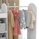 image 7 of AIYAPLAY Kids Clothes Rail with Storage Shelf, Boxes, Mirror | White