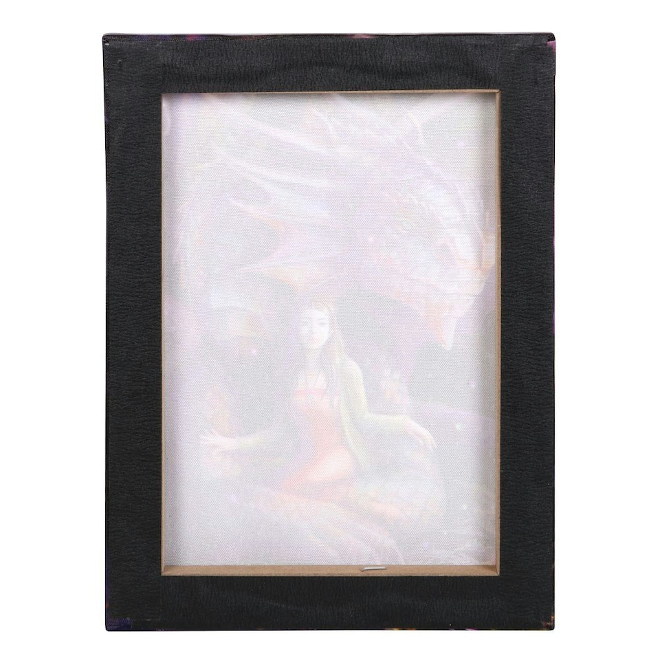 image 1 of Anne Stokes Spirit Dragon Canvas Plaque - Multicoloured - 25cm x 19cm