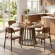 image 7 of HOMCOM Modern Dining Table for 4-6 People 120 cm Light Walnut
