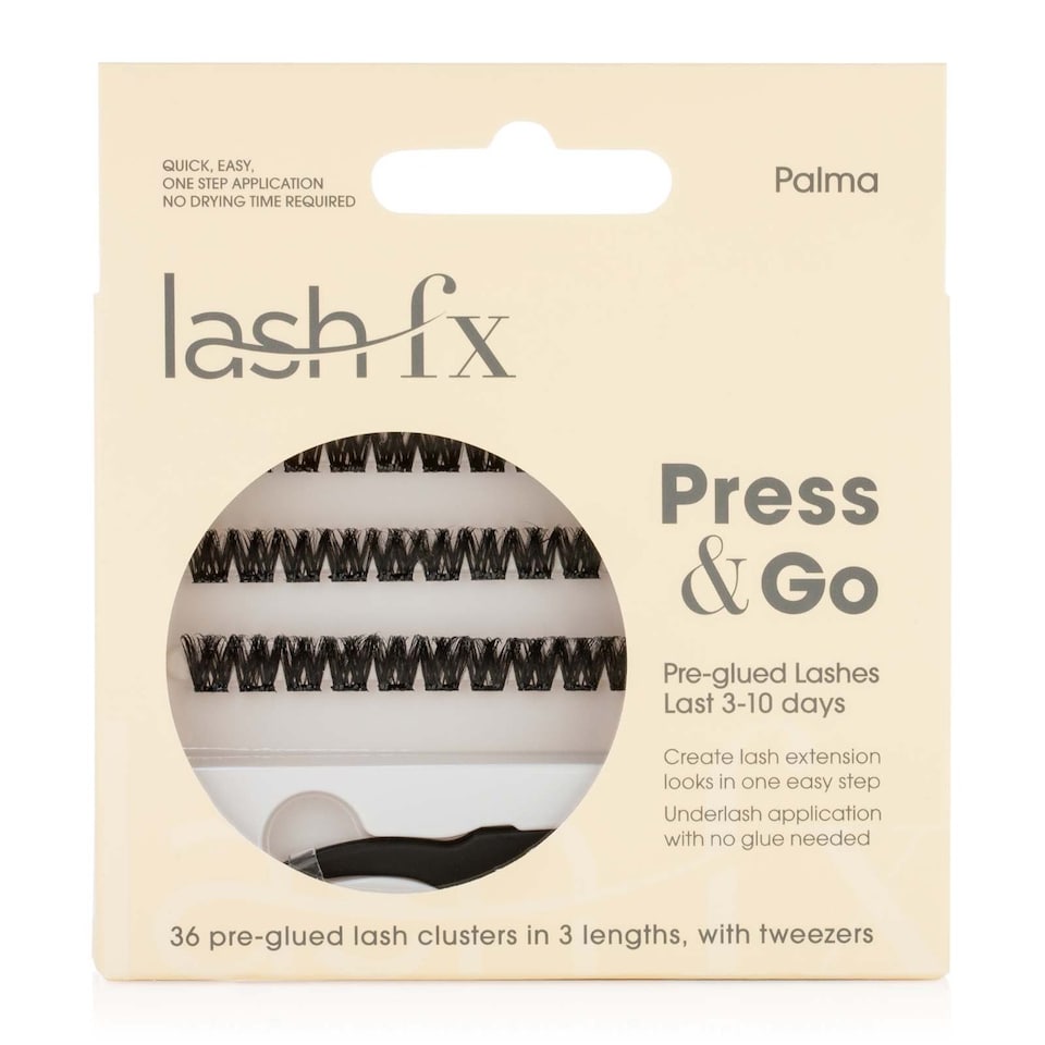 image 1 of Lash FX Press & Go Pre-Glued Cluster Lashes - Palma: Bold and dramatic