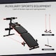 image 7 of HOMCOM Foldable Sit Up Bench 5-Level Adjustable Core Workout for Home Gym Black
