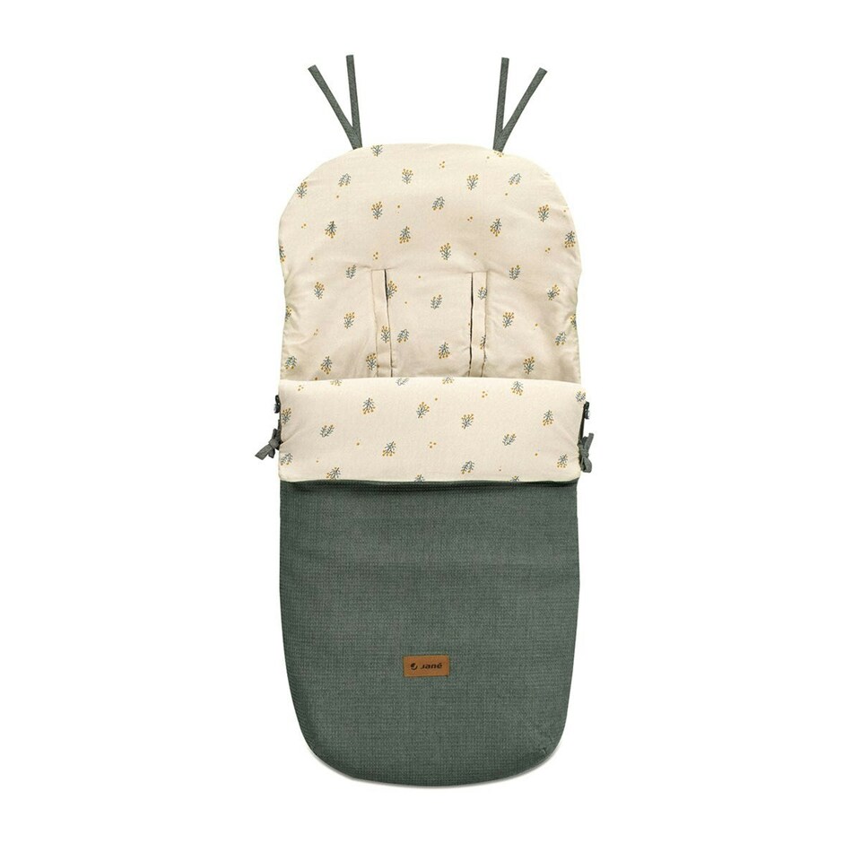 image 1 of Jane Nest Plus Slight Footmuff Green | Botanic