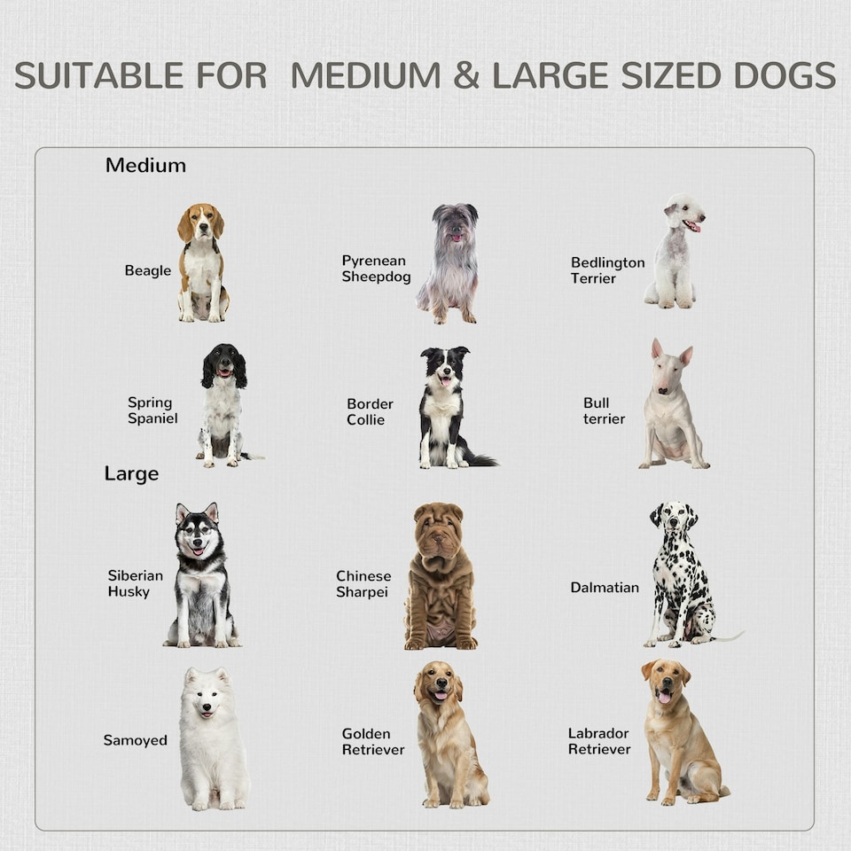 image 1 of PawHut Furniture-Style Dog Crate End Table w/ 2 Doors, for Medium & Large Dogs