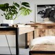 image 3 of Cosmo Industrial Dining Table - Large - Solid Mango Wood/Metal - L90 x W150 x H78 cm Brown