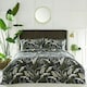 image 1 of Portfolio Home Olive Botanicals Floral Leaf Bedding Duvet Cover Set Green | Super King