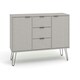 image 4 of Core Products Augusta Grey Medium Sideboard with 2 Doors, 3 Drawers W130.6cm x H73.6cm x D43.0cm Grey