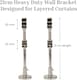 image 2 of Lister Cartwright Double Curtain Extendable Pole Set with Polished Steel Ball Finials- 19mm & 28mm Metal Poles(120- 220 cm)