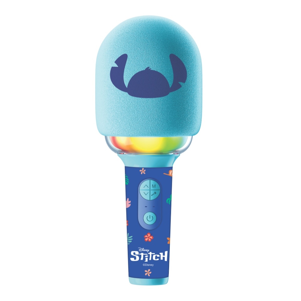 image 1 of Lexibook MIC280D Disney Stitch Bluetooth Wireless Karaoke Microphone with Sound and Light