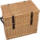 image 3 of 72cm Wicker Chest Storage Basket | Brown | Brown | One Size