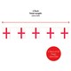 image 5 of Pack of 3 England Wearable Flag & Bunting | Red | One Size