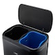 image 6 of Cooks Professional Recycle Bin 60L with Single Pedal, Dual Compartments & Soft Close Lid | Black