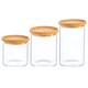 image 1 of Argon Tableware Scandi Storage Jars with Cork Lids - 3 Sizes