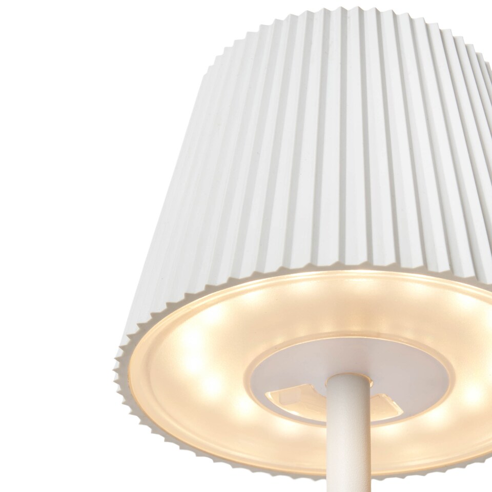image 1 of BHS Esther Rechargeable Table Lamp | White | White | 1