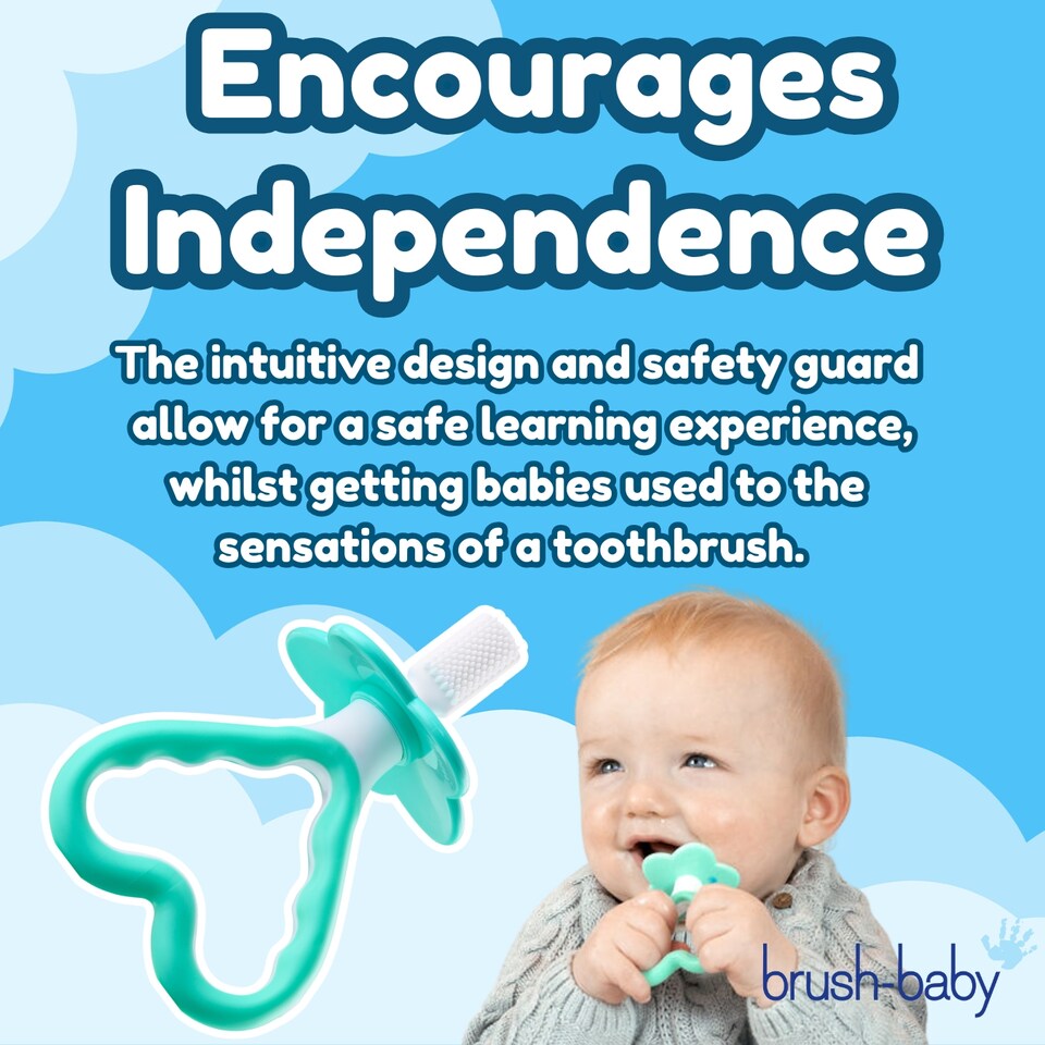 image 1 of My FirstBrush™ Baby Toothbrush & FirstTeether™ For Babies Set (0-18 months)