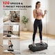 image 4 of SPORTNOW Vibration Plate Exercise Machine with 120 Speed Levels, 5 Programs | Black | Glossy black | 52.4L x 31W x 12H cm