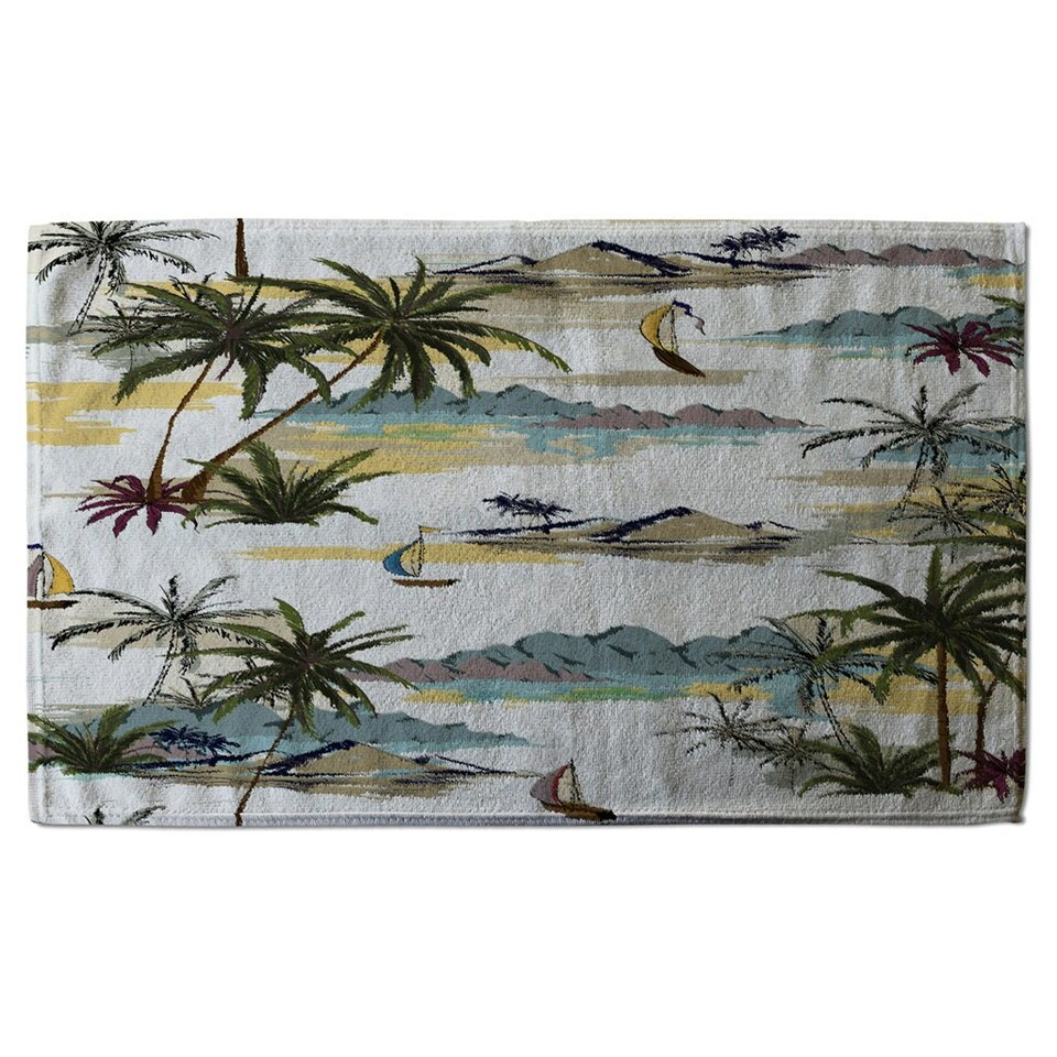 image 1 of Palm Trees (Kitchen Towel)