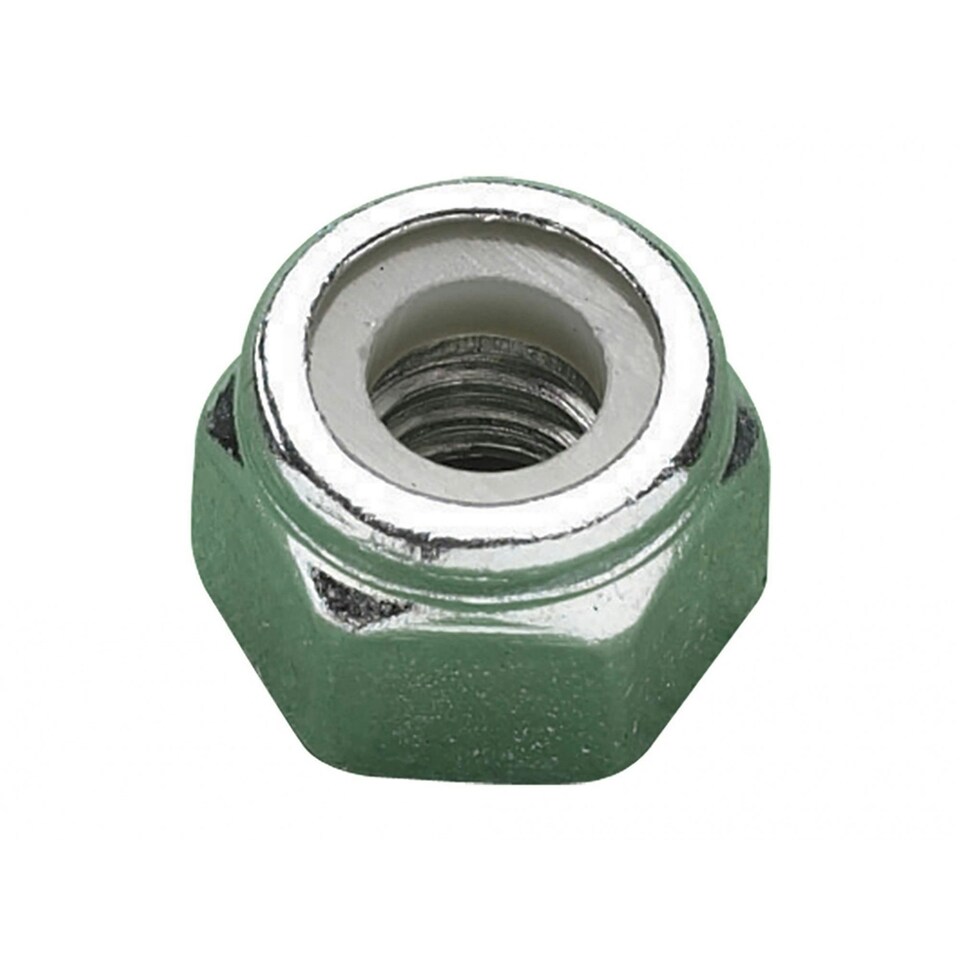Metalmate Type P Nylon Insert Nuts, Zinc Plated - Zinc Plated - M12