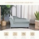 image 8 of PawHut Pet Sofa Dog Chair Cat Couch w/ Storage, Cushion - Light Grey