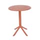 image 2 of Rimini Cala Outdoor Grade Bistro Table and 2 Chair Set - Plastic/Metal - L60 x W60 x H82 cm - Terracotta - Partially Assembled