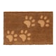 image 1 of Nicola Spring Coir Door Mat - 60 x 40cm - Embossed Paw Prints