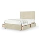 image 1 of Ortho Classic Orthopaedic Cream Naples Velvet 4 Drawer Divan Set And Valencia Headboard King Size