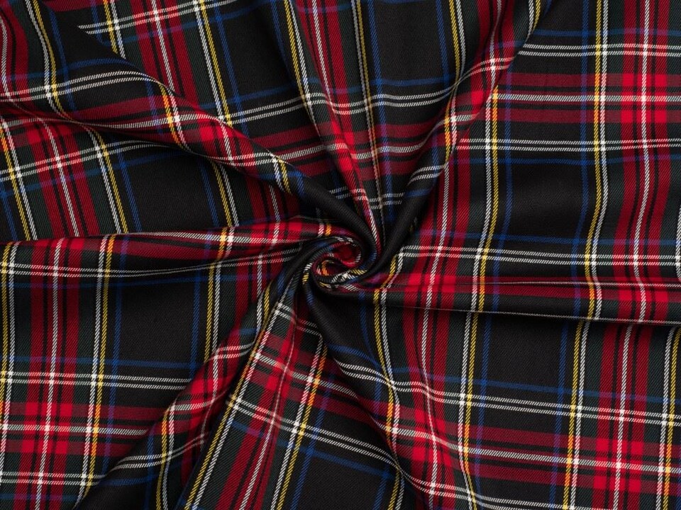 Minerva Core Range Multicoloured Stretch Woven Polyester Viscose Suiting Fabric for Dressmaking, 140cm / 55" Wide - per metre