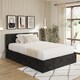 image 4 of End Lift Ottoman Storage Bed Small Double Black Crushed Velvet | Black | Black Crushed Velvet