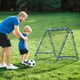 image 9 of HOMCOM Double-Sided Football Rebounder Net, Football Rebound Net Target Goal with Five Adjustable Angles, Blue