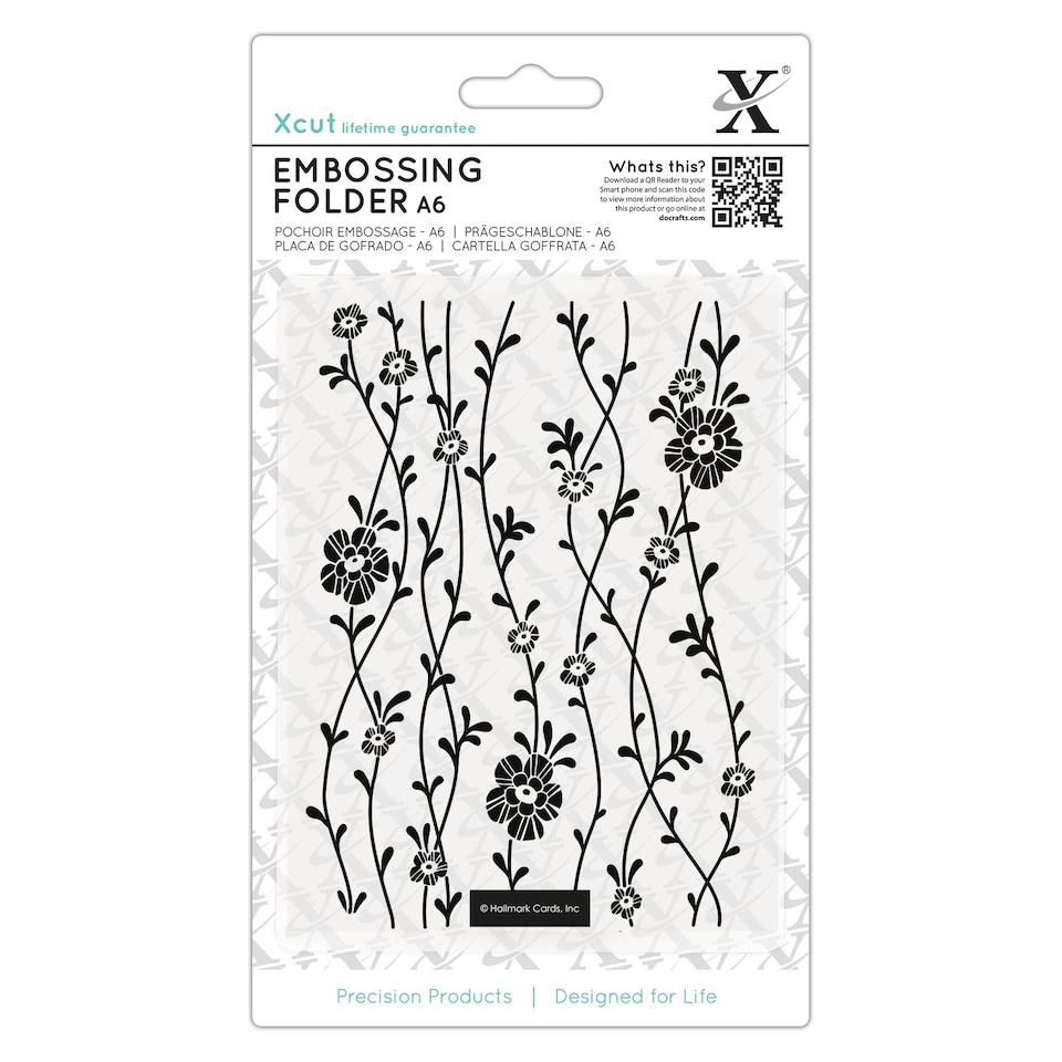 A6 Embossing Folder - Blossom Vines - XCU 515232 N/A