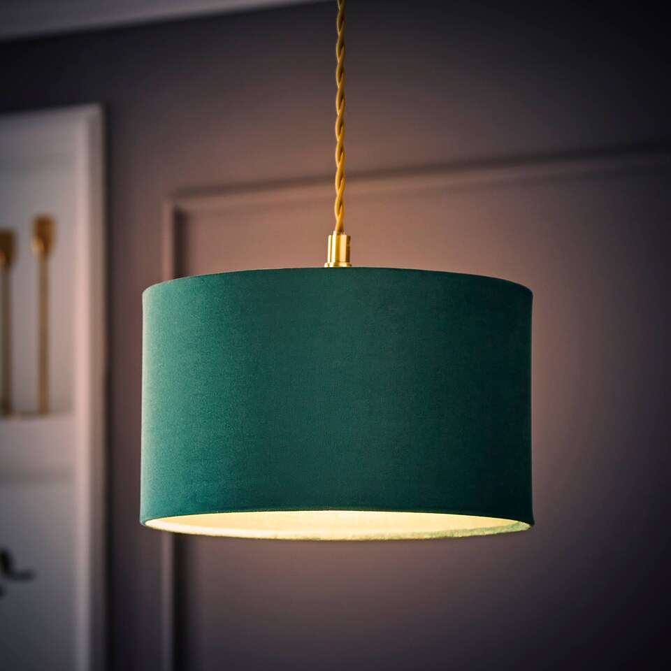 image 1 of ValueLights Reni Small Green Pendant Shade | Green