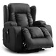 image 2 of Caesar Dual Motor Rise Recliner Bonded Leather Heat And Massage Chair (Black)